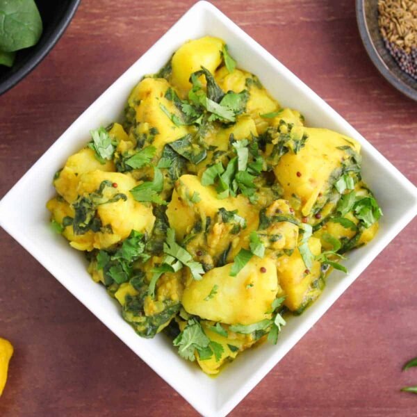 Flavorful Aloo Palak